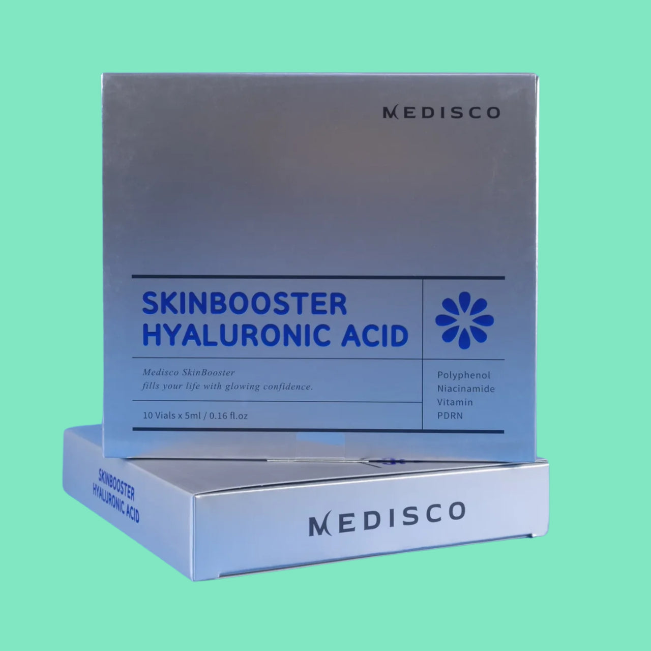 Topical Skinbooster PDRN Niacinamide Vitamins Glutathione Peptide Professional Ampules for Jet Plasma 5mL X 10 Ct