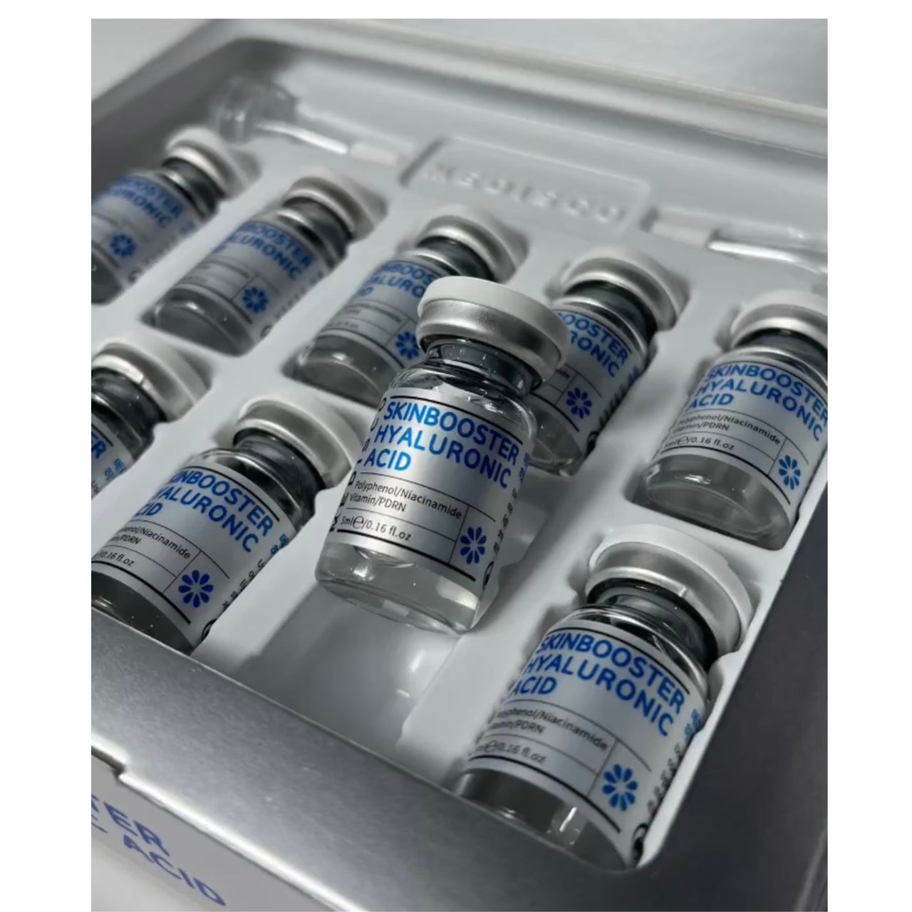 Topical Skinbooster PDRN Niacinamide Vitamins Glutathione Peptide Professional Ampules for Jet Plasma 5mL X 10 Ct